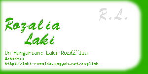rozalia laki business card